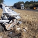 Carro ficou totalmente destruído em acidente na SP-310. Foto: Gustavo Porto/EPTV