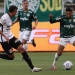 O jogador Rony, da SE Palmeiras, disputa bola com o jogador Cantillo, do SC Corinthians P, durante partida válida pela terceira rodada, do Campeonato Brasileiro, Série A, na arena Allainz Parque. (Foto: Cesar Greco)