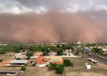 Tempestade de poeira registrada em 14 de outubro