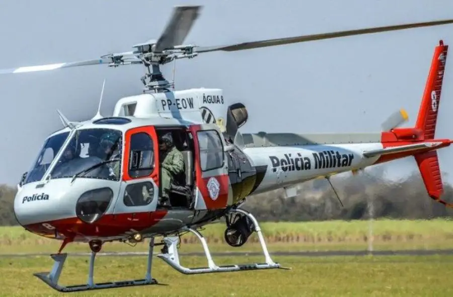 Helicóptero Águia da Polícia Militar de SP (Foto: Divulgação)