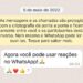 reacoes mensagens whatsapp