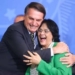 presidente jair bolsonaro e ministra da mulher da familia e dos direitos humanos damares alves