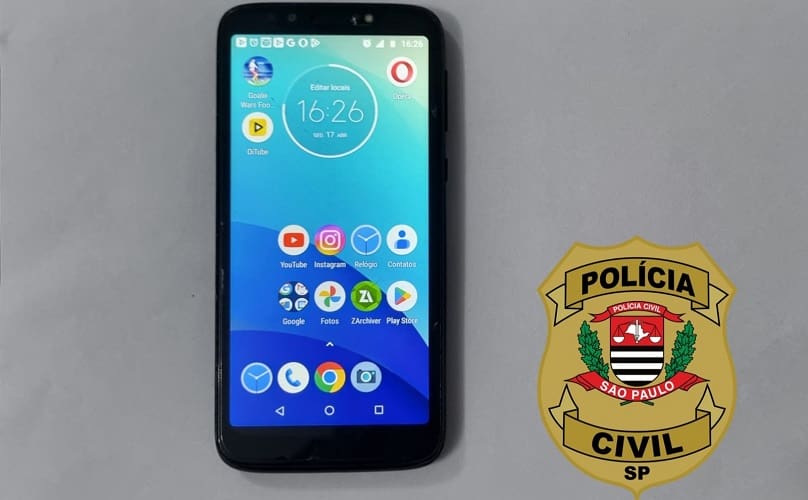 Celular do adolescente foi apreendido pela polícia