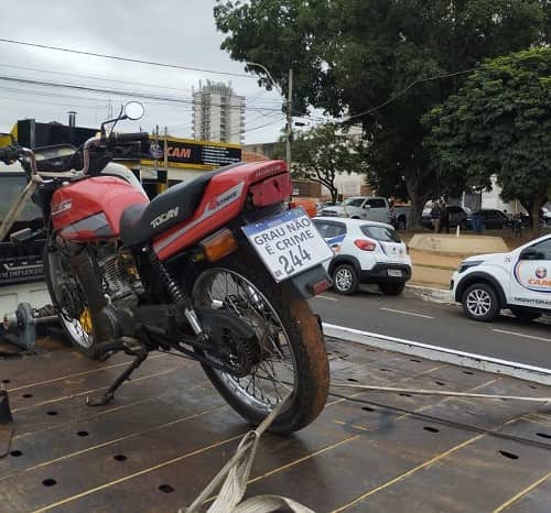 Moto furtada em Birigui foi recuperada pela PM em Araçatuba