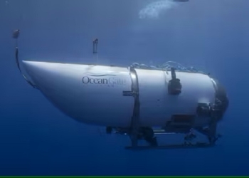 Submarino da OceanGate desapareceu em expedição para visitar destroços do Titanic. Imagem ilustrativa — Foto: @oceangate/Instagram/Reprodução