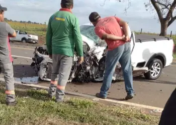 Motorista ficou preso nas ferragens e não resistiu (Foto: Divulgação)