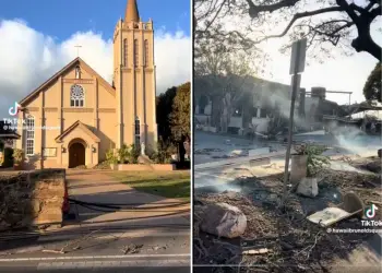 igreja intacta incendio no hawai