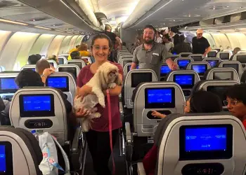 Tel Avivi, Israel, 11.10.2023 - Segunda aeronave da FAB trazendo 212 passageiros, 3 gatos e 1 cachorro, terá o Rio de Janeiro como destino.  Foto: GOV BR/FAB