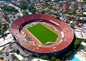 Vista panorâmica do Estádio Cícero Pompeu de Toledo, conhecido como Estádio Morumbi