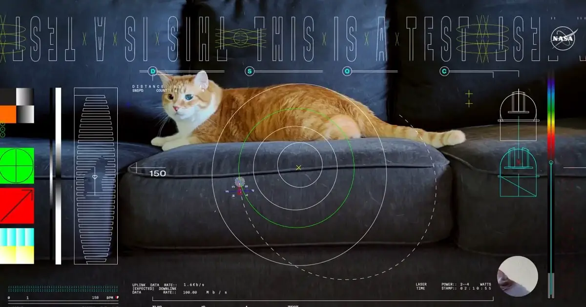 transmissao a laser da NASA