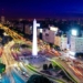 Vista aérea de Buenos Aires e avenida 9 de Julio à noite  — Foto de diegograndi/Depositphotos