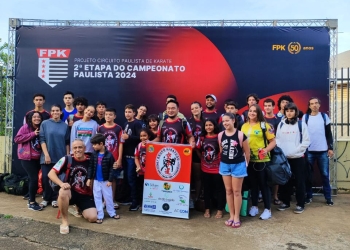 equipe de karate de Aracatuba