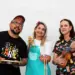 Felipe Almeida, Micheli Amorim e Heloísa Gimael integram a banda infantil