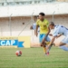 Atacante Leonardo em lance do jogo contra o Fernandopolis (Foto: Gabriel Rocha)