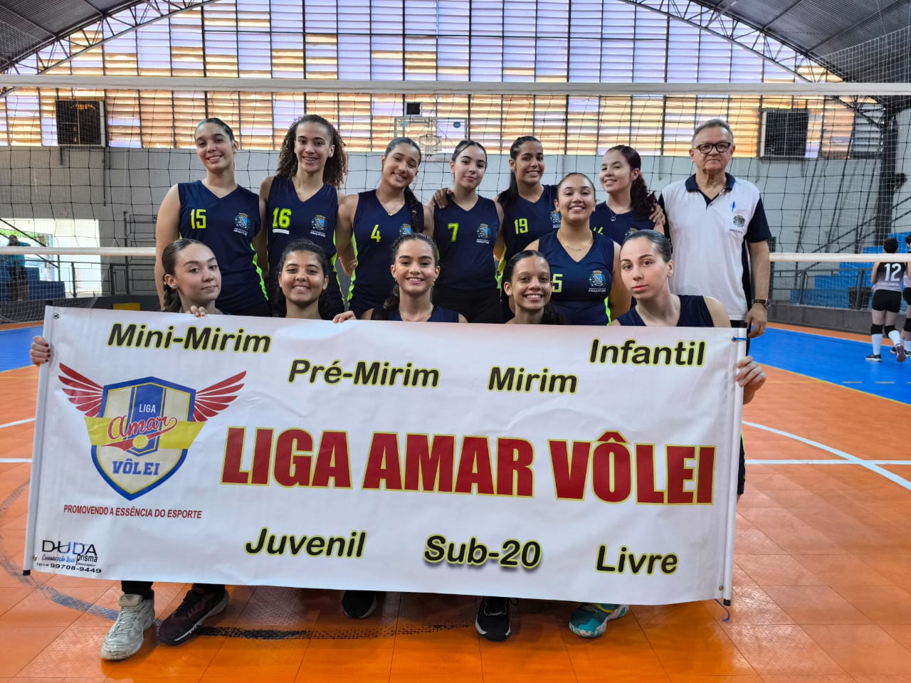 equipe infantil de volei de Aracatuba