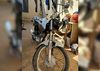 motocicleta atropelada em Rio Preto