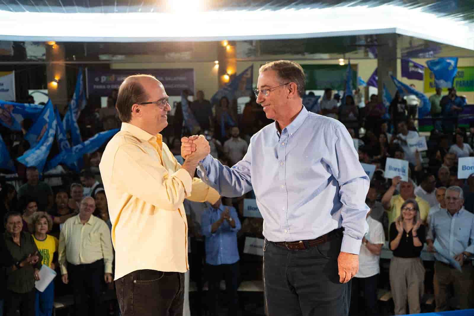 Borella (à direita) com o vice, Dr. Salatino - Foto: DIvulgação