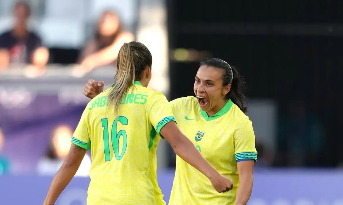 Jogadoras da seleção brasileira feminino de futebol