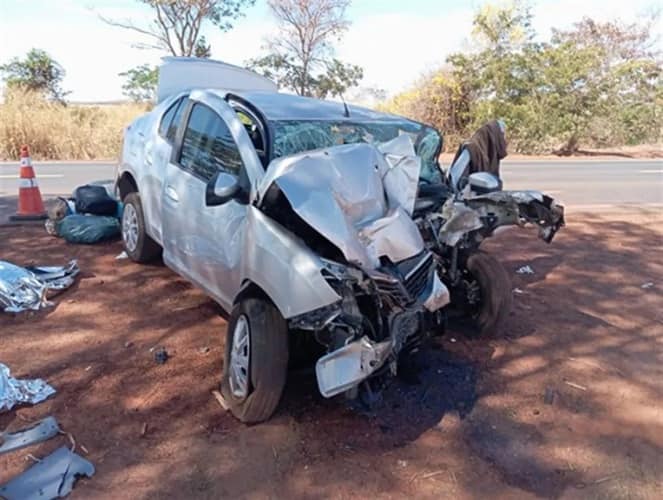 Acidente foi registrado na Rodovia Pericles Belini em Cardoso (SP) — Foto: Divulgação / Polícia Rodoviária