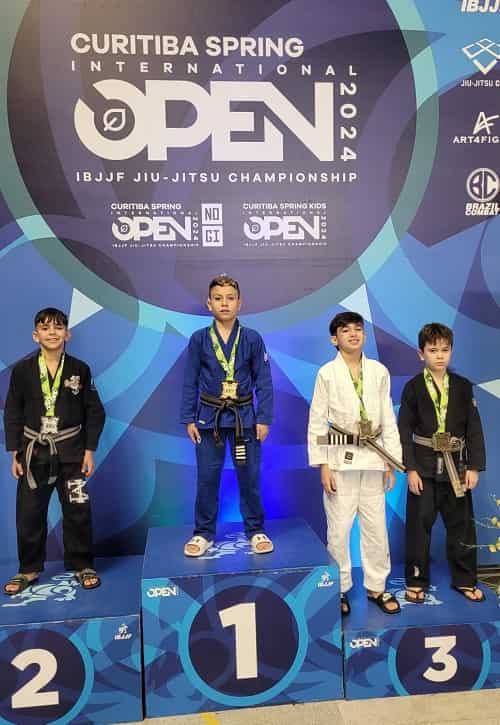 Arthur Terrete foi campeão da categoria infantil  (Foto: Álbum de Família)