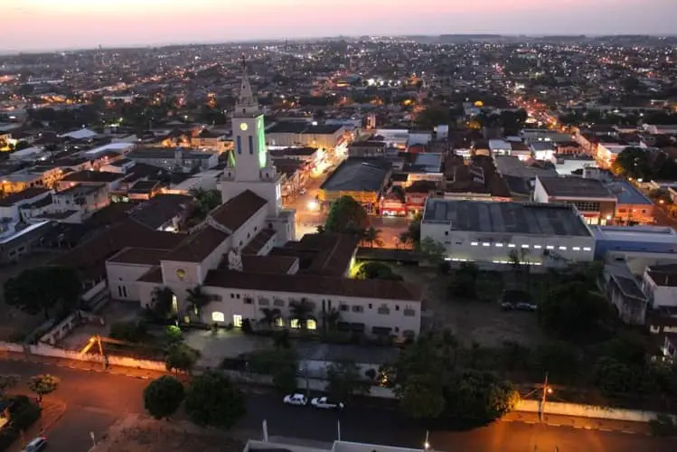 Vista aérea de Penápolis: Foto Lucas Casella