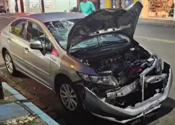 Motociclista morre após ser atingido por motorista embriagado no Centro, em Adamantina (SP) — Foto: Redes sociais