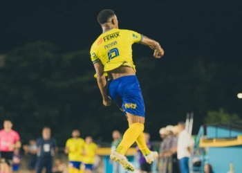 Moises, autor do gol da AEA contra a Matonense (Foto: Gabriel Rocha)