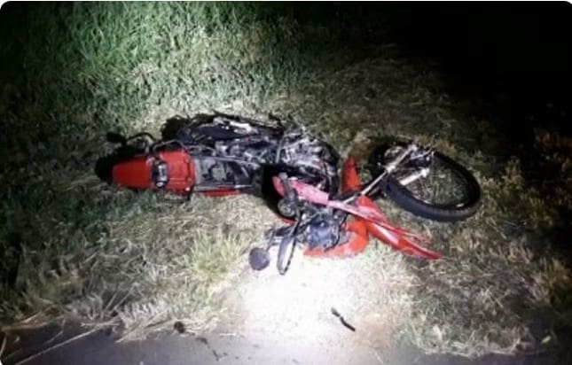 Motociclista morre ao bater contra carro na Rodovia da Integração, em Tupi Paulista (SP) — Foto: Polícia Rodoviária