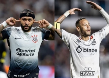 Reprodução/ Instagram: @corinthians e @santosfc