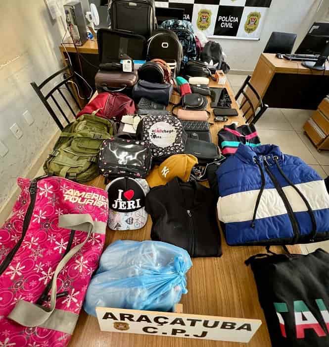 Material apreendido pela Polícia Civil na casa do investigado (Foto: Divulgação)