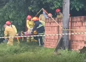 Homem morreu após casa desabar durante temporal em Iepê (SP) — Foto: Defesa Civil